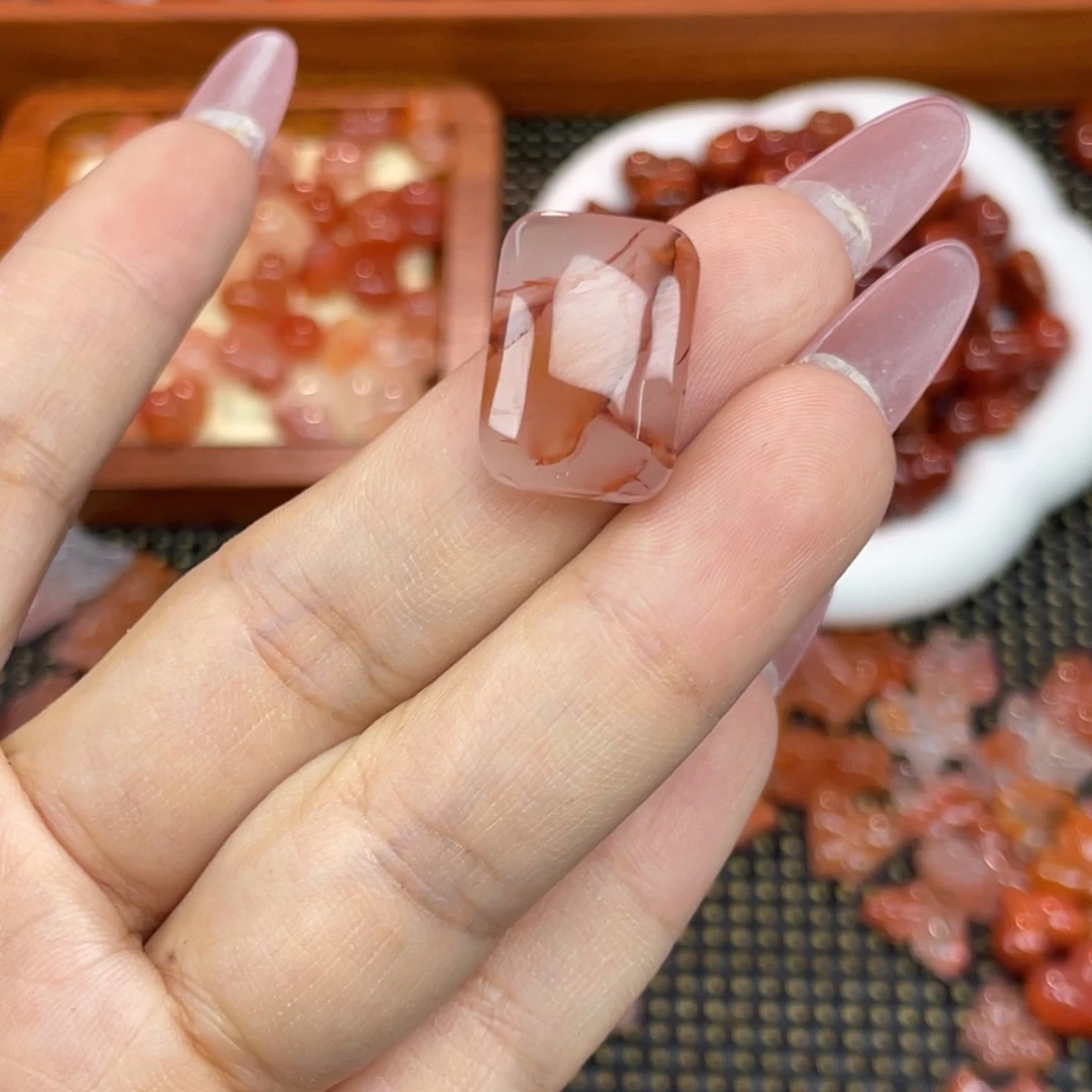 南红玛瑙未镶嵌配饰无事牌