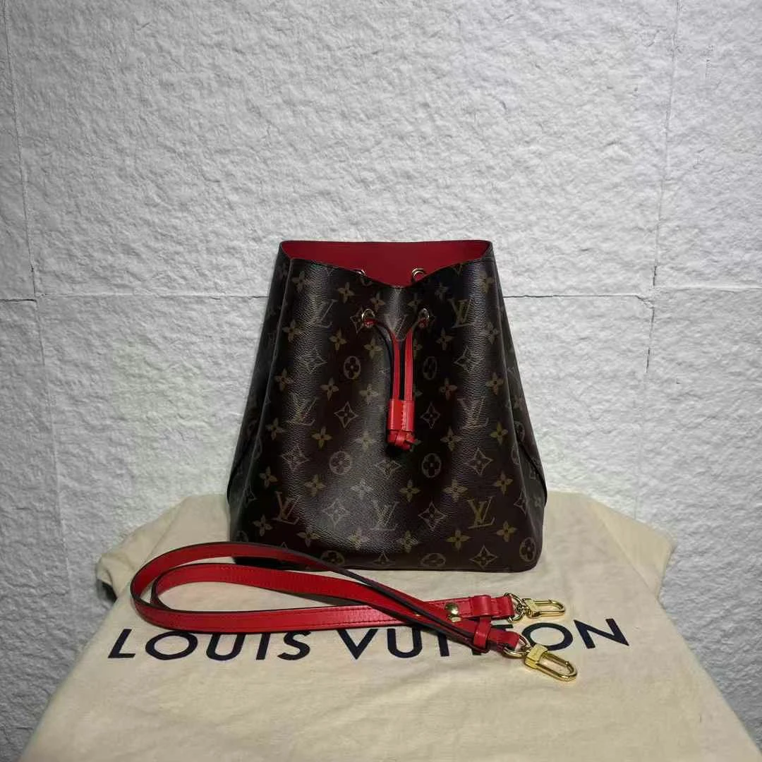 99新 LouisVuitton/路易威登 经典老花 水桶包 23年芯片款