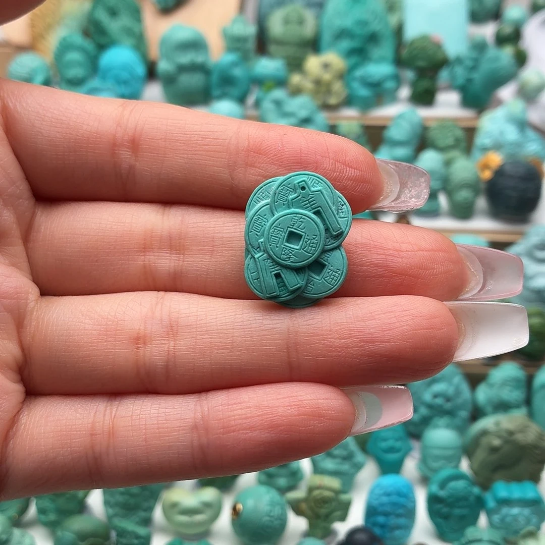 ****大绿松石未镶嵌饰品