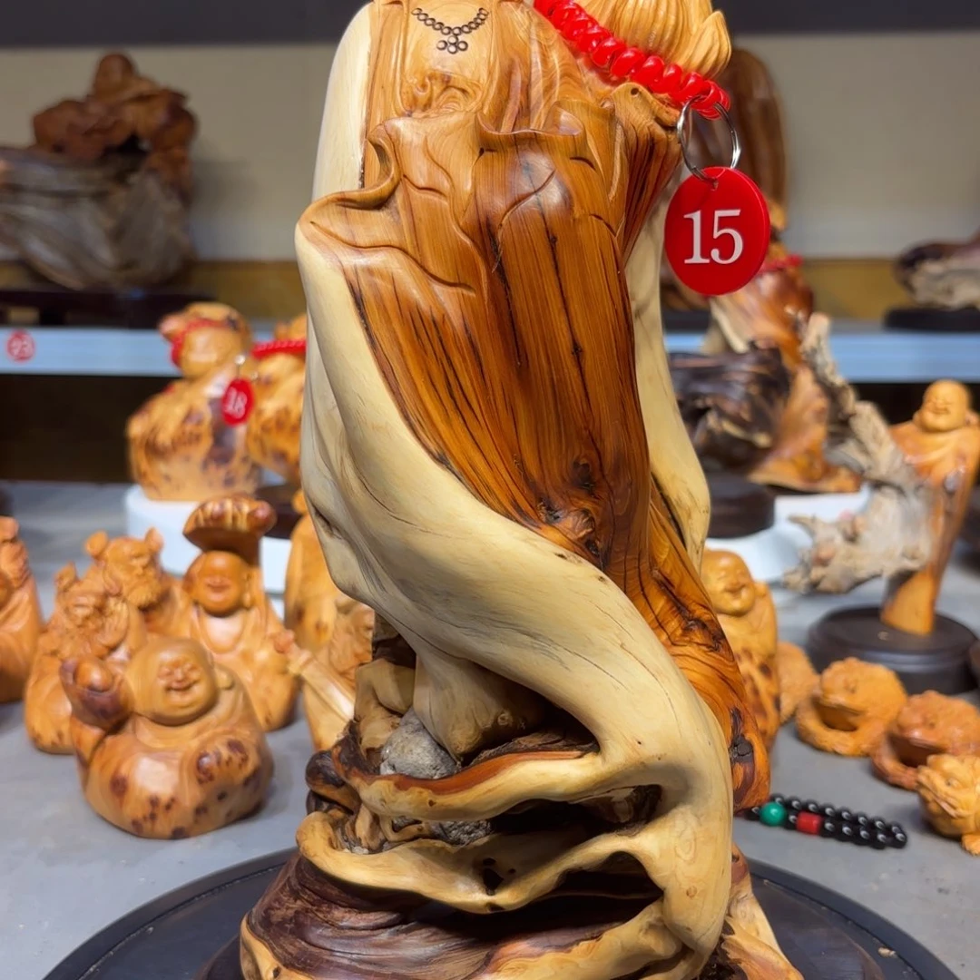 $***$柏木太行崖柏观音菩萨