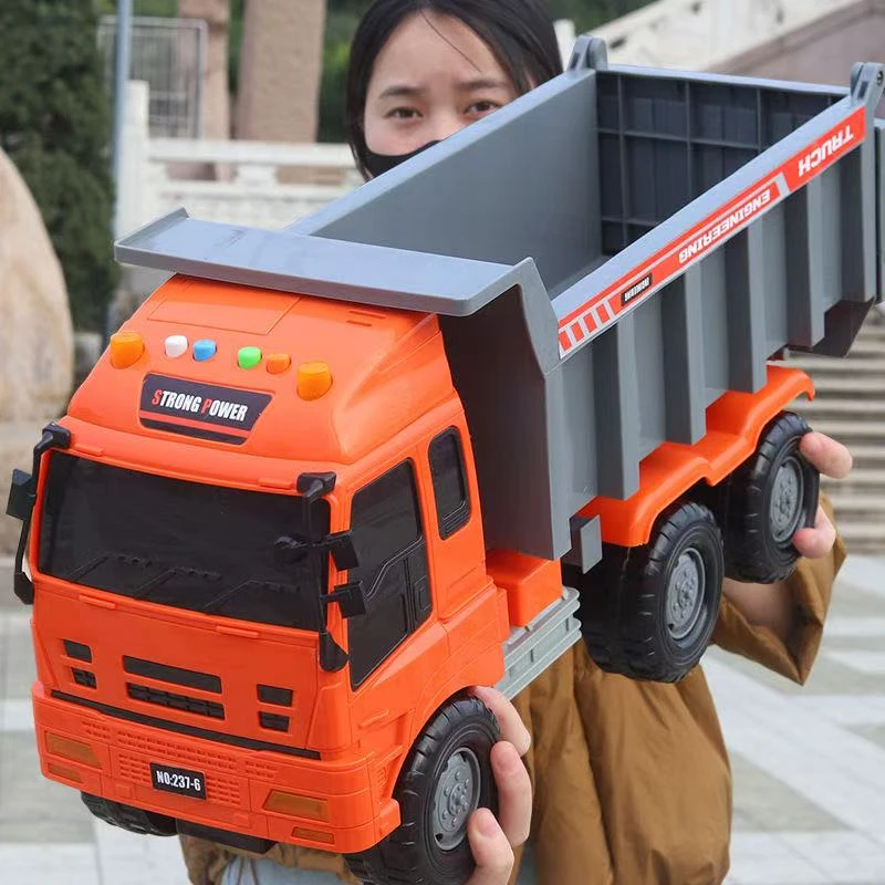 超大大卡车大号搅拌车工程车翻斗车大型男孩货车汽车3岁2儿童玩具