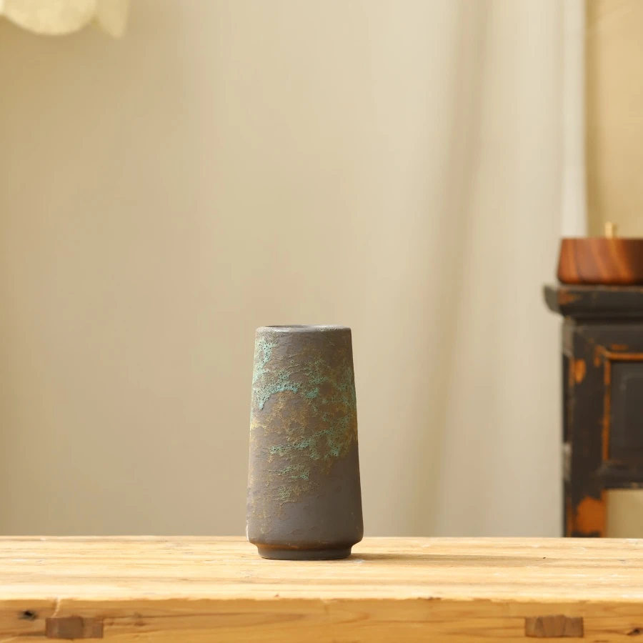 371景德镇陶瓷花瓶侘寂风花瓶插花落地客厅摆件200*95