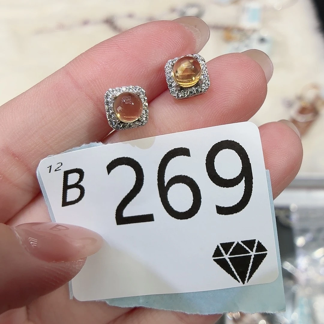 银S925镶嵌水晶珠宝半成品