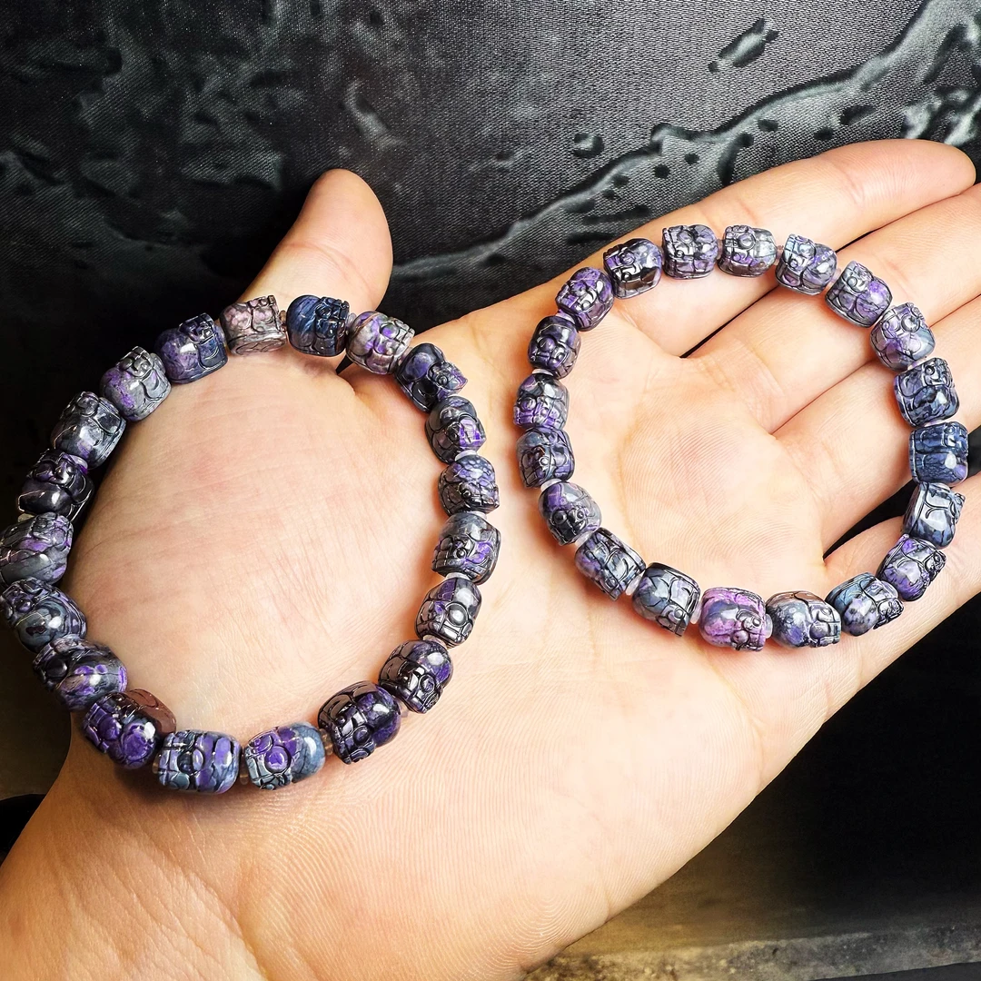 【皇后甄选】SJL102 舒俱来紫樱花貔貅手串-多样性发其一