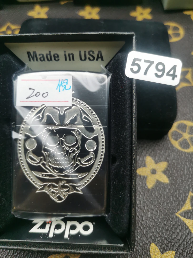 Zippo打火机回血16C蚀刻骷髅-5794