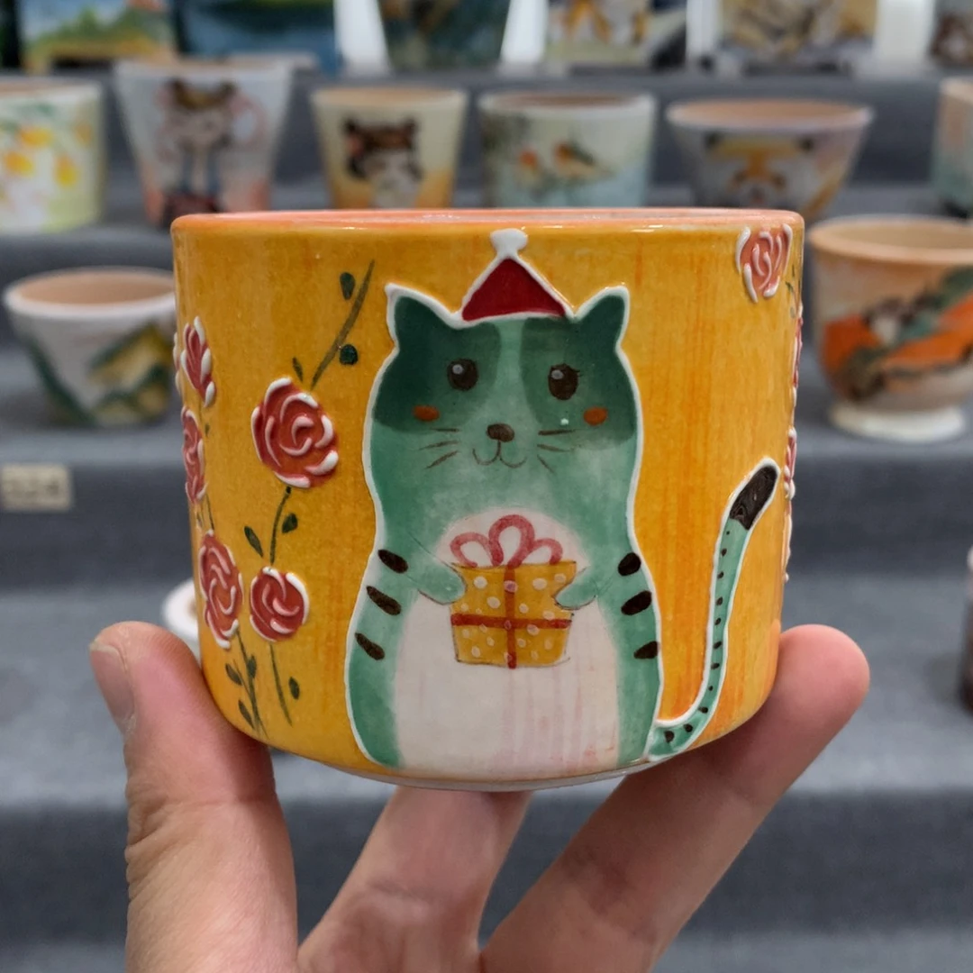 罐精品手绘多肉花盆