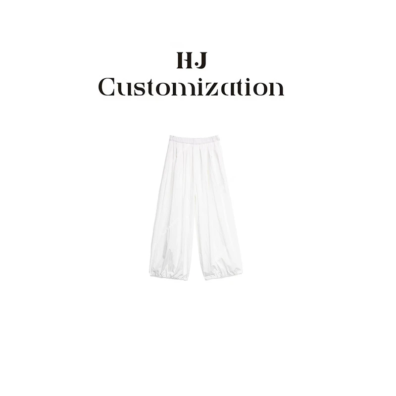 【 H·J 】“海盐气球裤”时尚慵懒感宽松显瘦百搭花边拼接阔腿裤5833