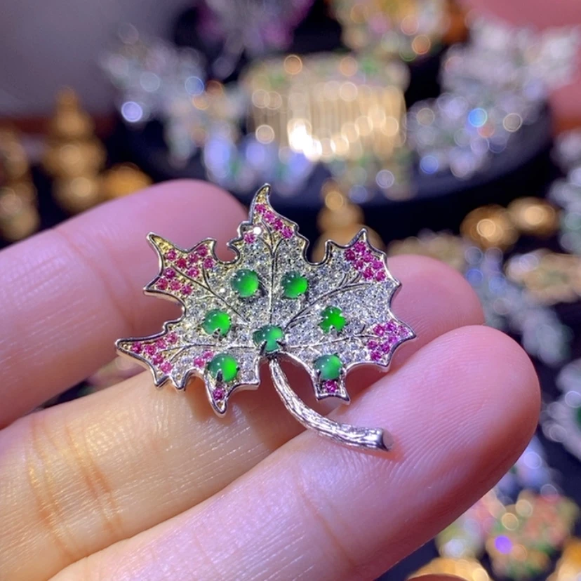 【闪购商品】翡翠挂件银S925镶嵌天然资源