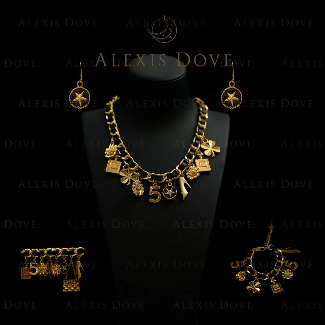 铜合金耳饰 昨日重现系列 简约欧美小众气质百搭圆形星盘套装Y