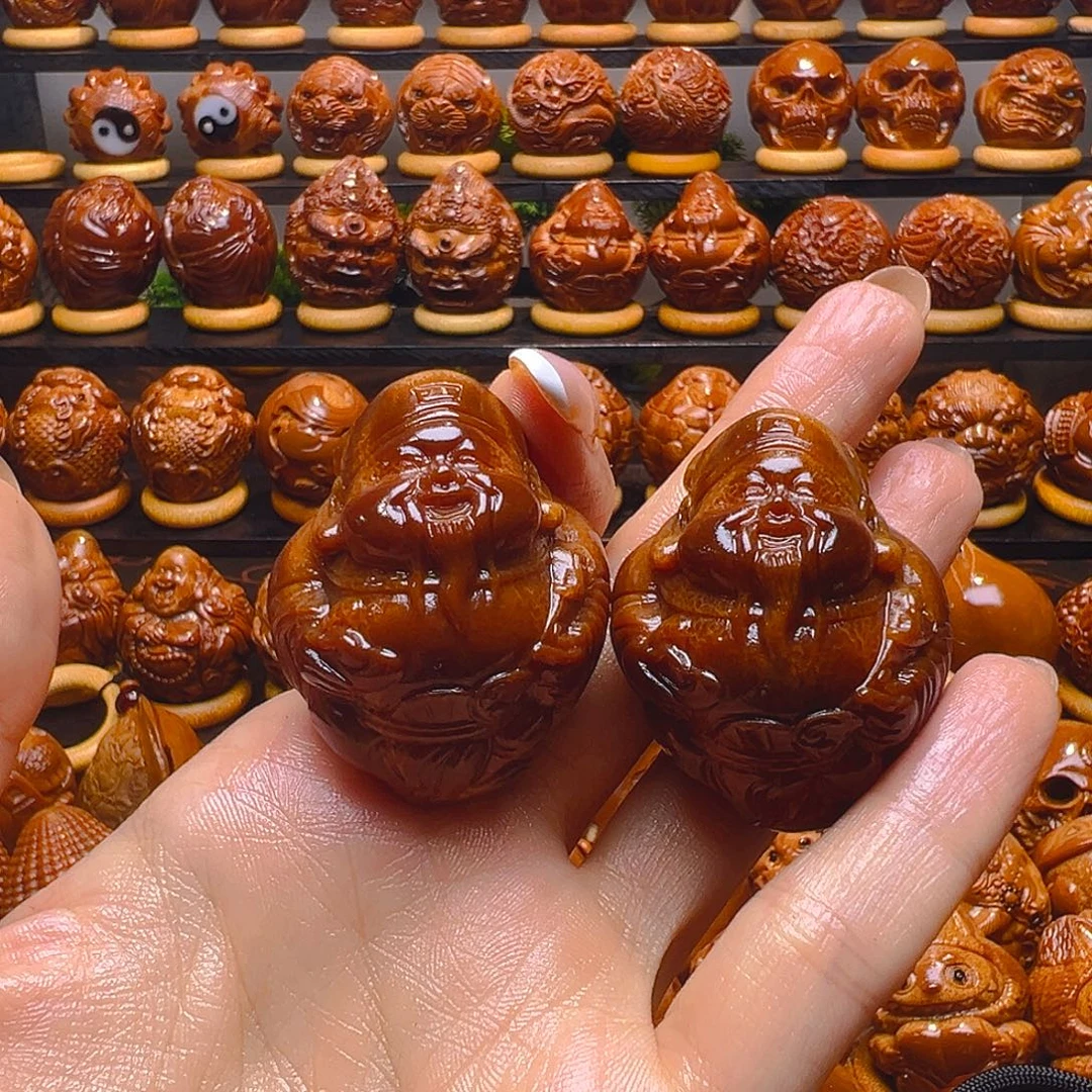 手串/手链橄榄核官帽财神一对初级玉华