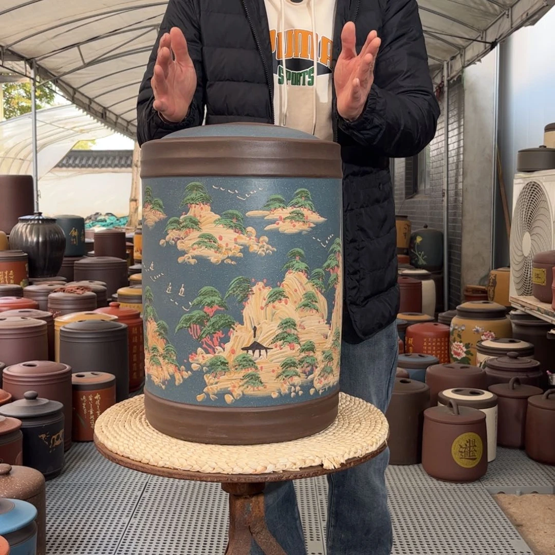 茶叶罐紫砂23 饼茶叶罐