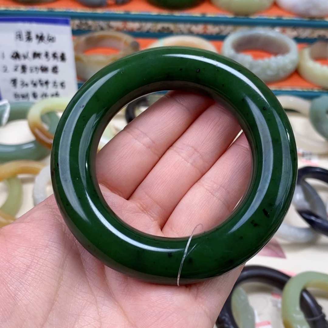 和田玉未镶嵌手镯55.2