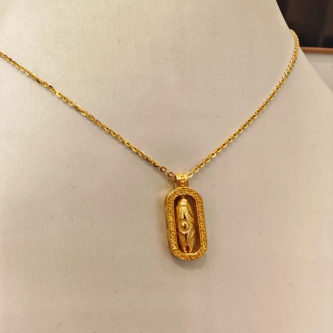 Chow Tai Seng/周大生周大生足金套链转运珠女神时尚简约生日礼物