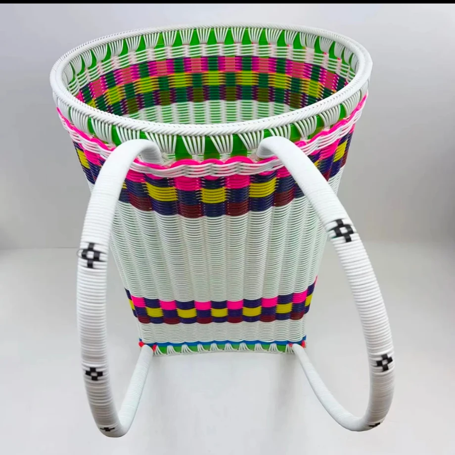 四川加厚手工编织藤条家用买菜收纳民族风农用手工买藤编收纳筐