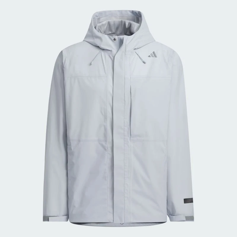 adidas/阿迪达斯男子武宗系列防水防风透汽连帽冲锋衣 JM0979