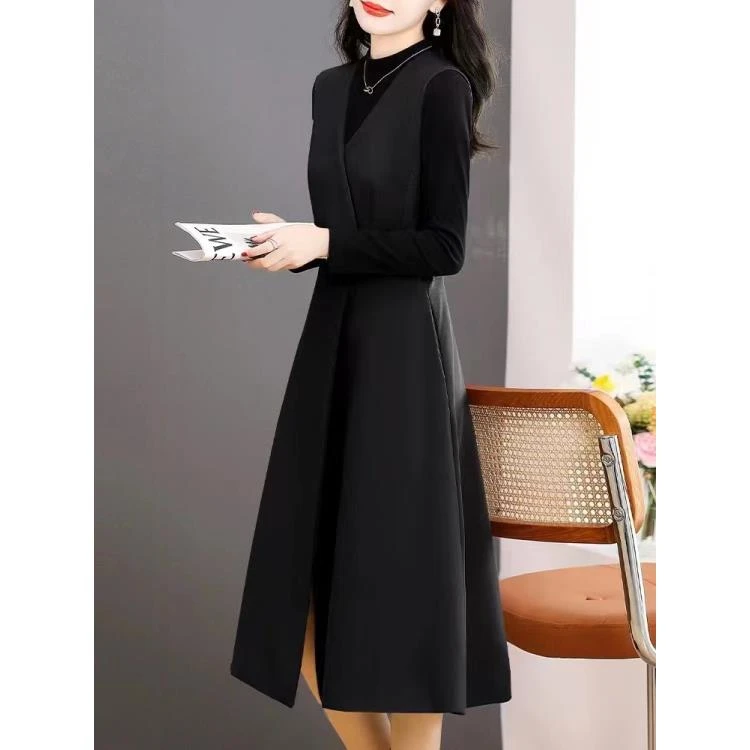 【T187】马甲背心连衣裙春款女装套装新款轻奢高级套装