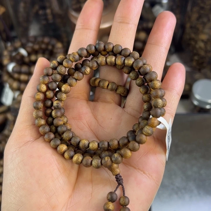 沉香沉香碎屑奇楠沉香 0.5 圆珠多圈花蜜香