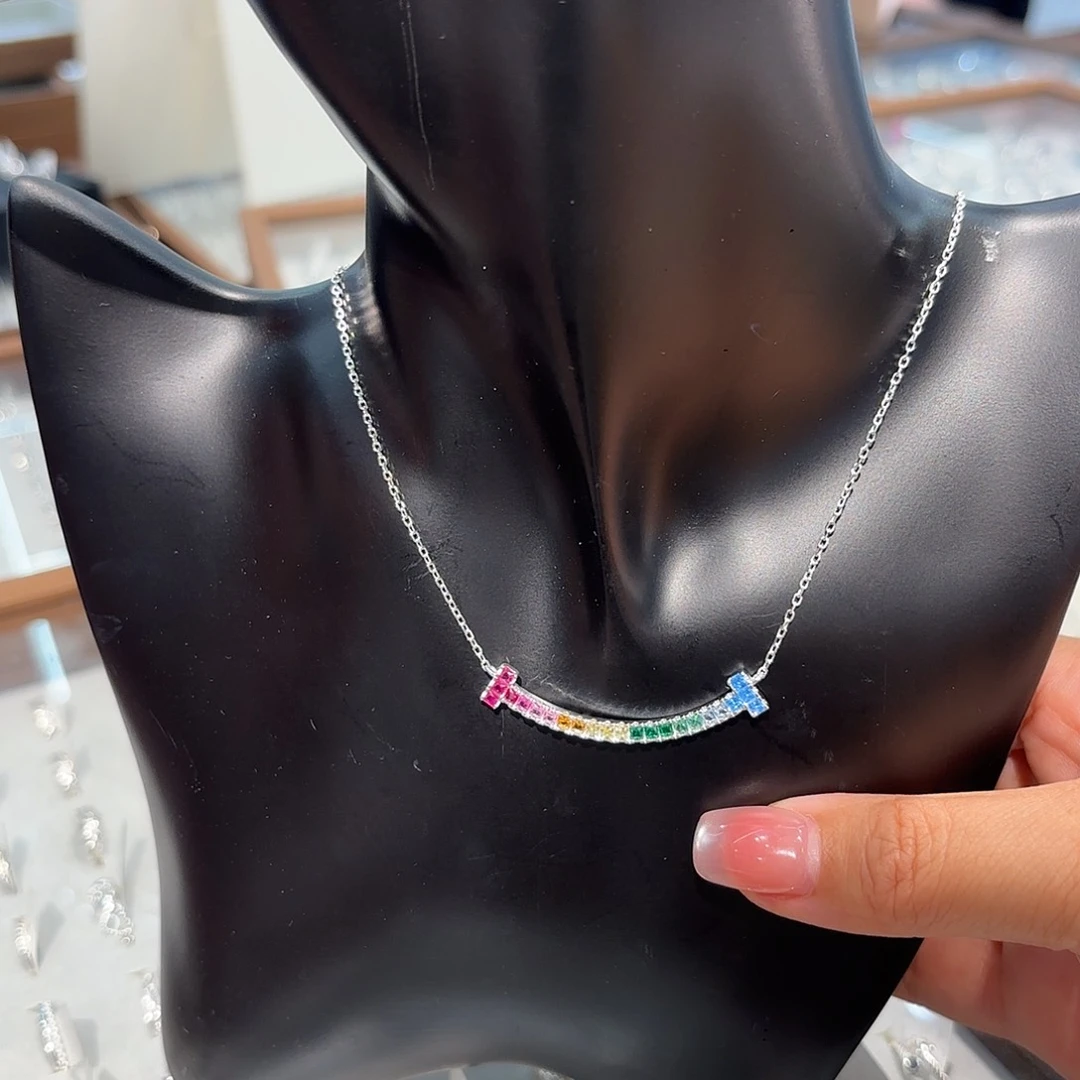 铜合金树脂锆石项链y