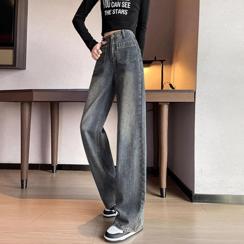 001-100女士牛仔裤百搭显瘦默认瑕疵有磨损
