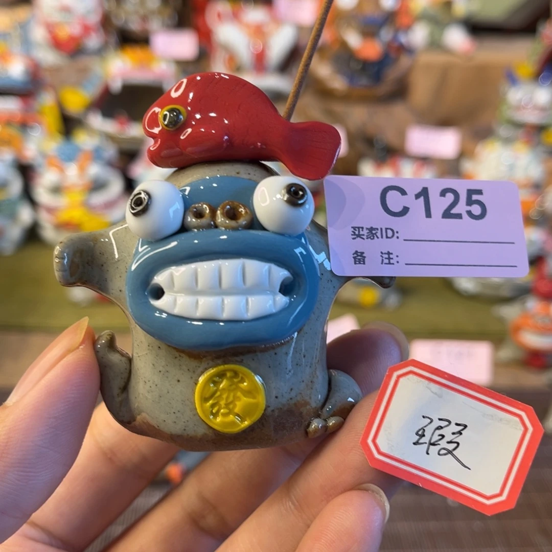 泥塑纯手工茶宠摆件