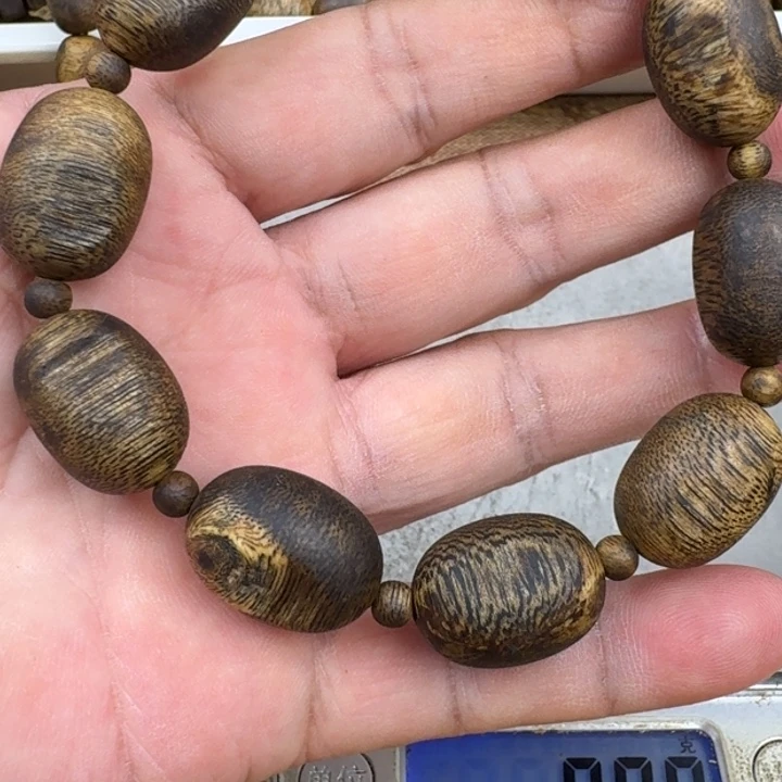 耳***君沉香手串乌身手串12克加