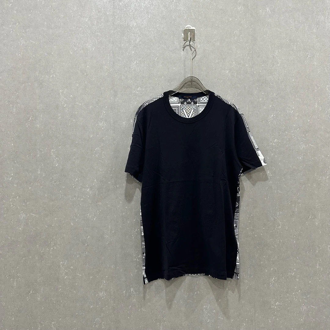 99新 LouisVuitton/路易威登 纯色满印扑克圆领短袖 S码/003673