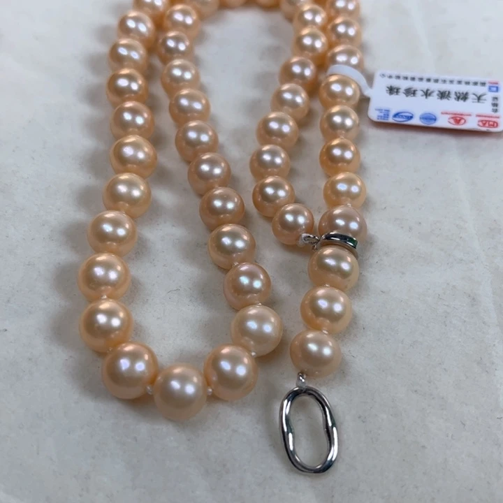 淡水珍珠银S925镶嵌颈饰