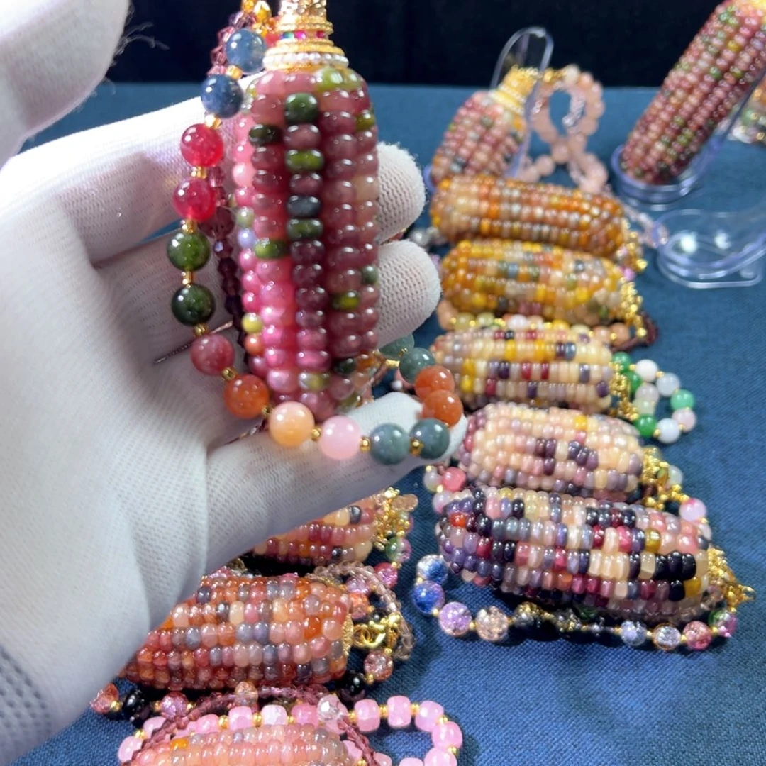 爆****喵文玩玉米手把件