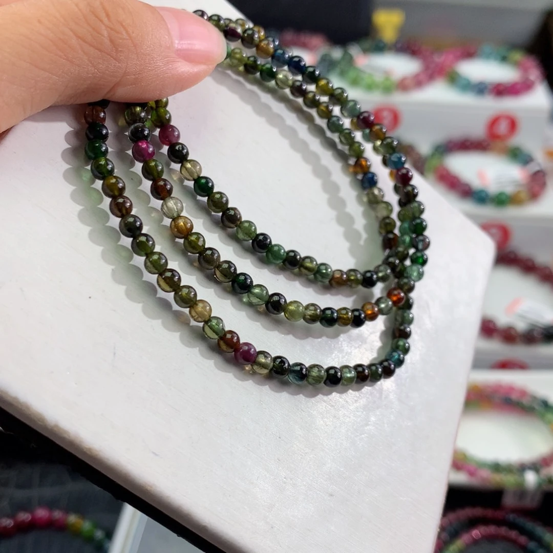 手链未镶嵌碧玺      3.9mm。