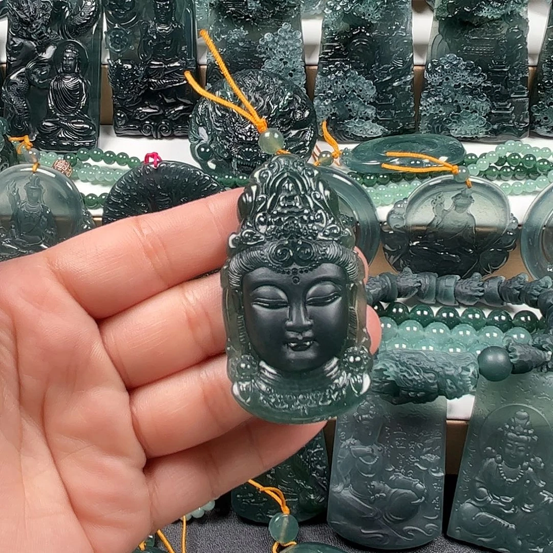 吊坠(不含链)未镶嵌翡翠纯天然A货翡翠吊坠666