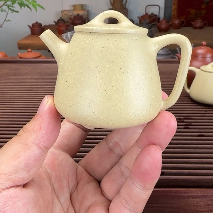 紫砂茶壶本绿100cc本手