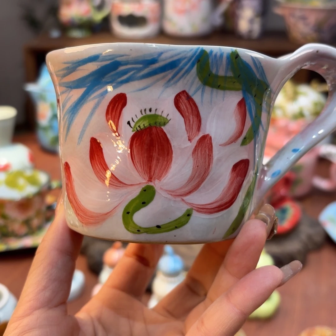 景德镇手绘高温釉下彩陶瓷茶具景德镇手绘高温釉下彩陶瓷茶具