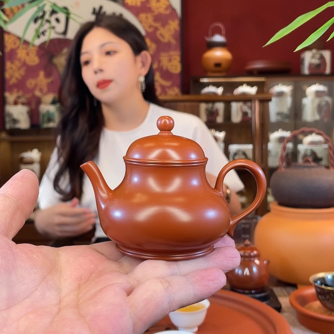 不***筝茶壶紫砂纯手工手拉壶