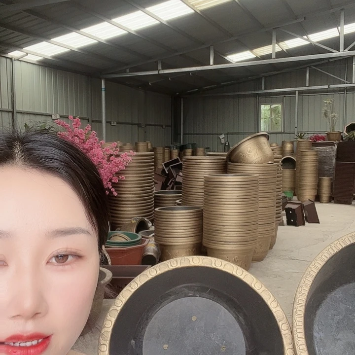 圆形100花盆无孔一个