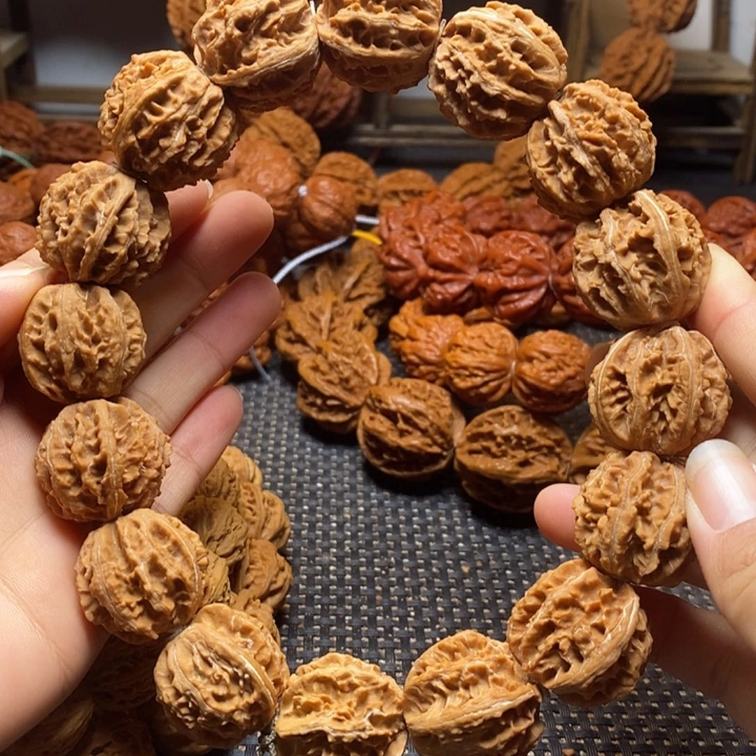 手串文玩核桃粗筋八棱麻花手持