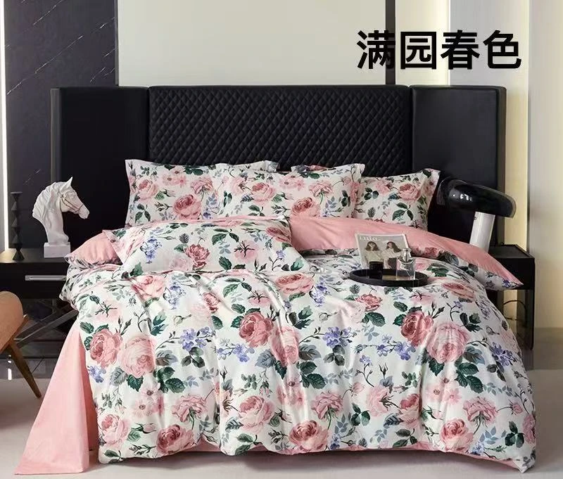 【张总专属】2025新款轻奢数码大版印花水养棉亲肤四件套