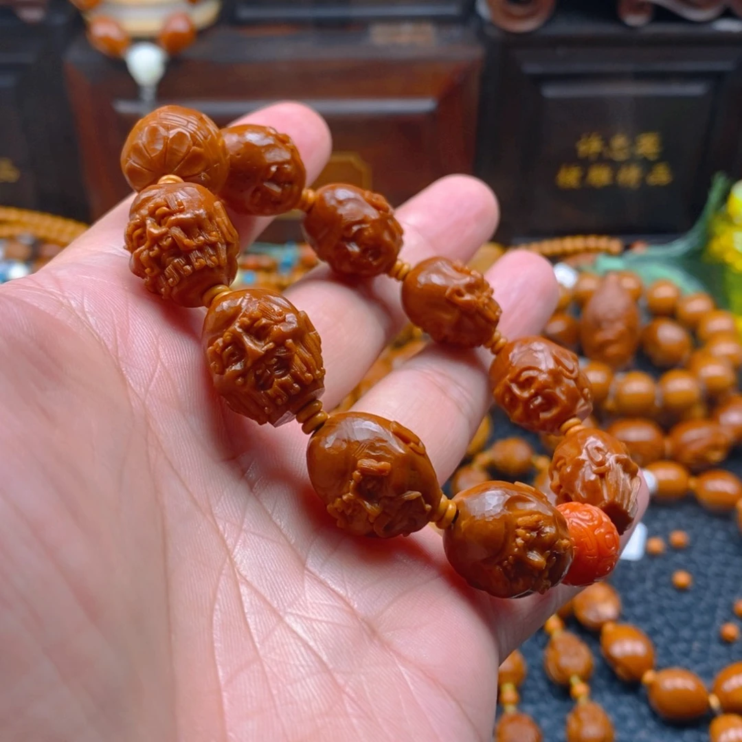 橄榄核手串/手链曹华1.55铁核全刀十八罗汉