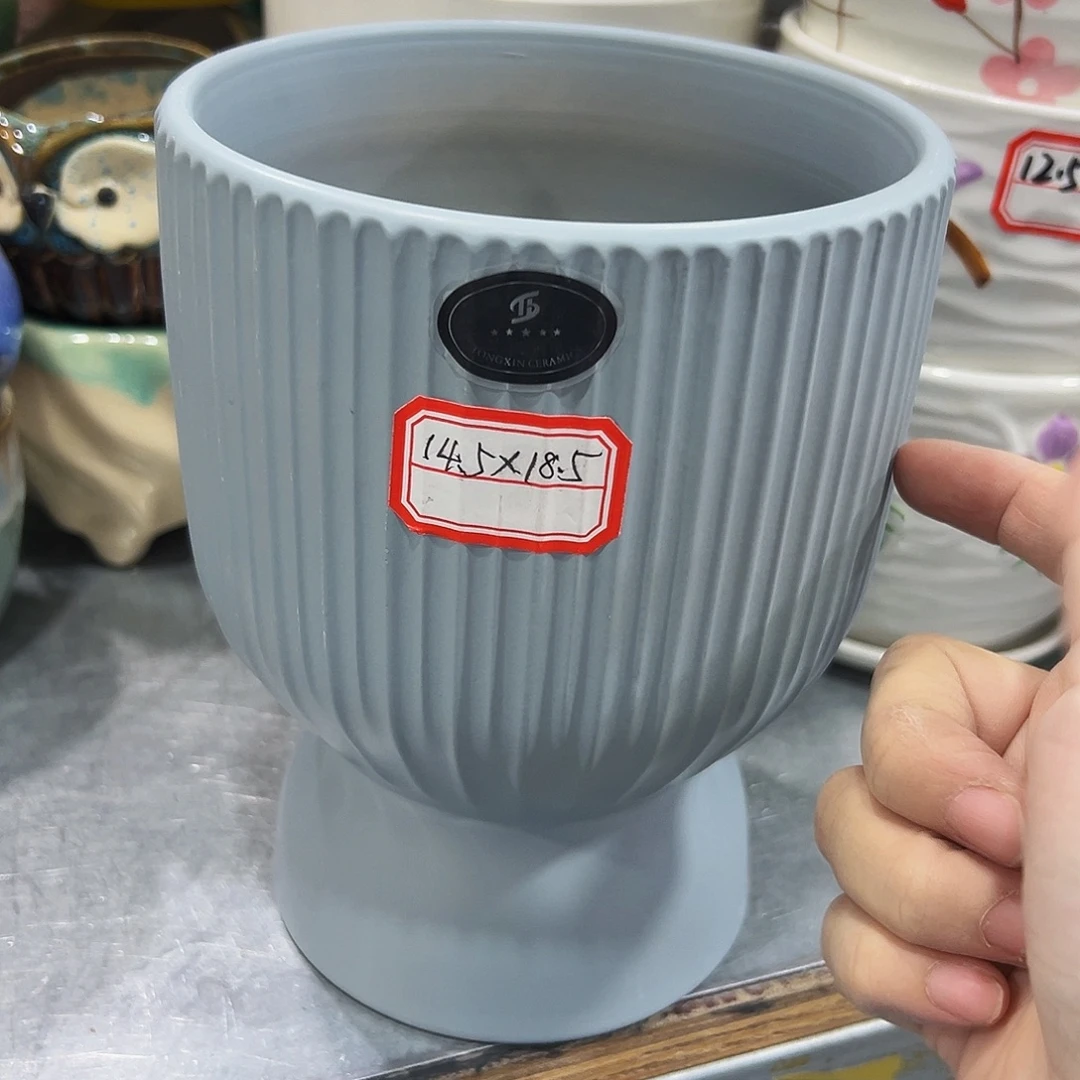 外贸尾货陶瓷花盆凑单10米包邮
