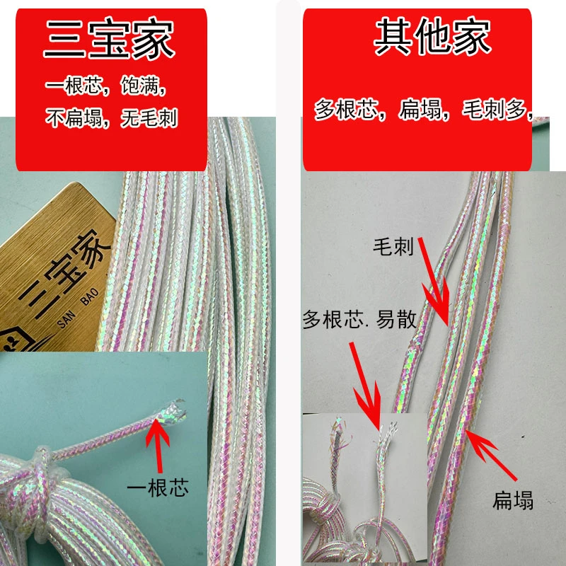 【三宝家】高品质彩色金银色无弹力绳子搭配套装