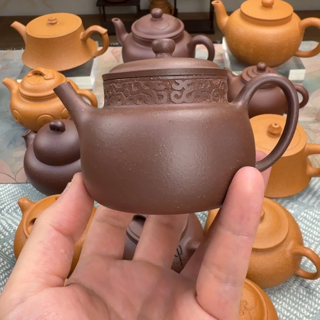 紫砂茶壶微瑕 言心 紫泥 175cc