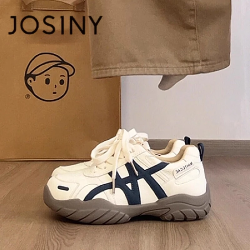 卓诗尼【断码清仓】厚底阿甘德训鞋女2025新款百搭运动鞋老爹鞋女鞋