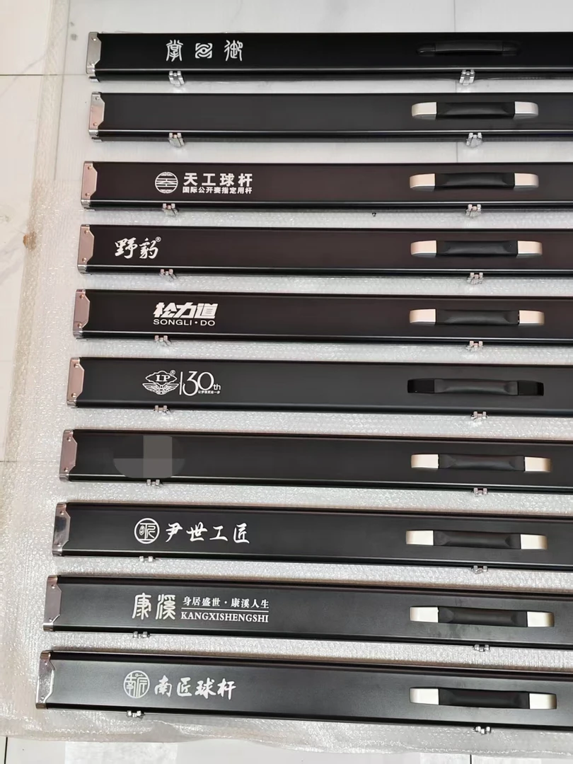 铝合金三槽通杆杆盒斯诺克球杆抗压加固记忆海绵升级内饰天工杆盒