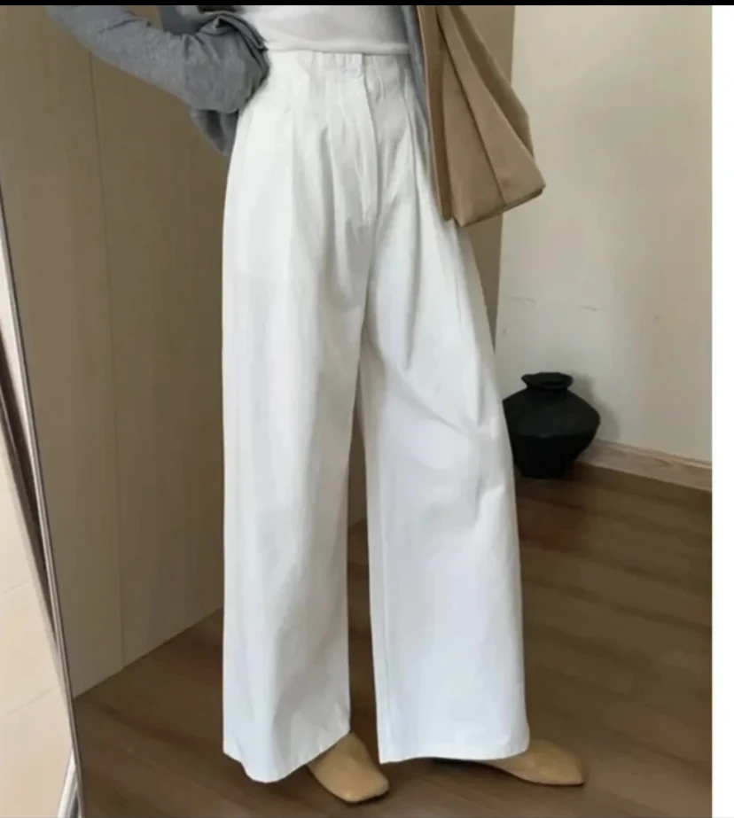 【清货+运费险】2025阔腿裤显瘦高腰设计直筒长裤