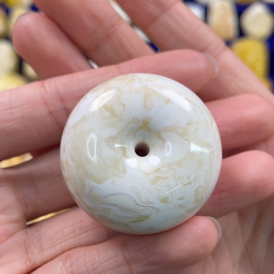 蜜蜡裸石未镶嵌琥珀蜜蜡平安扣