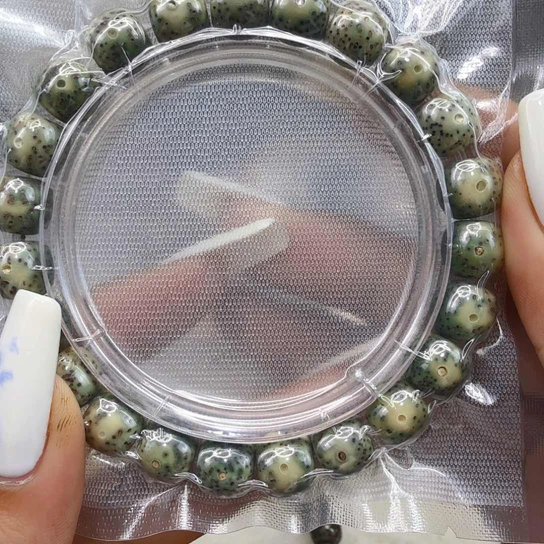 星月菩提手串79练手青花星月菩提10桶单圈