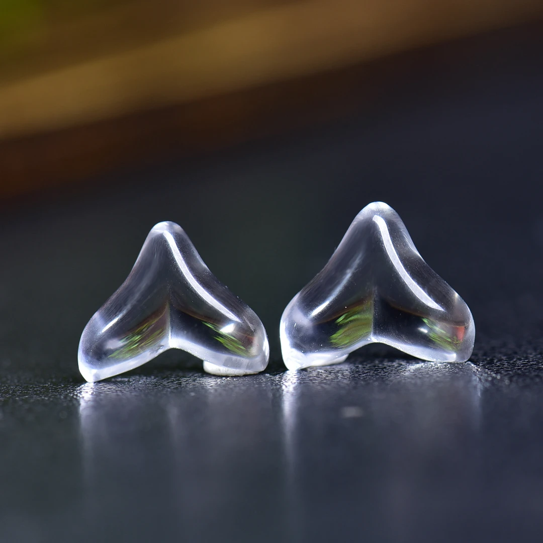 天然白水晶鱼尾配件灵动简约串饰手工diy手链编绳散珠水晶配饰