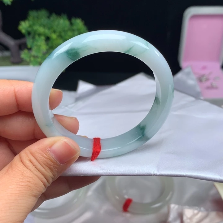 翡翠未镶嵌手镯53-54