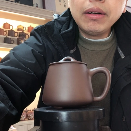 紫泥茶杯石瓢杯容量450