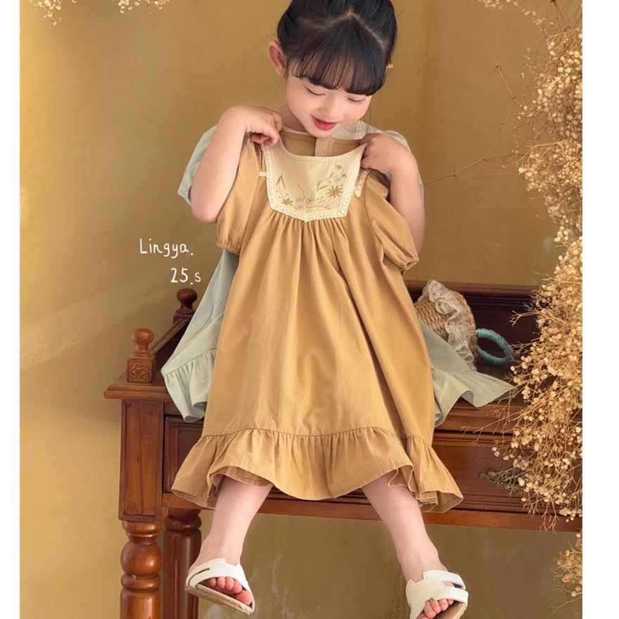 AC495~灵伢·25夏~复古连衣裙153075L