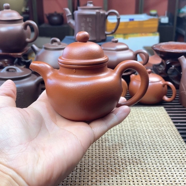 茶壶紫砂朱泥多球微瑕
